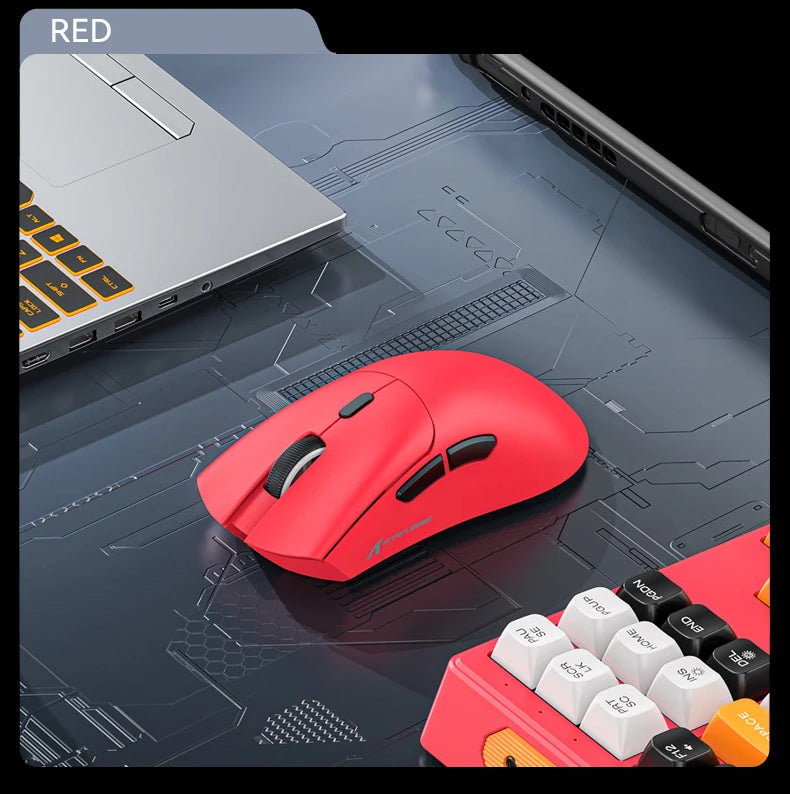 ATTACK SHARK R1 Tri Mode 2.4G Bluetooth Wired Gaming Mouse Lightweight Ergonomic RGB Programmable Wireless Mice For PC Laptop