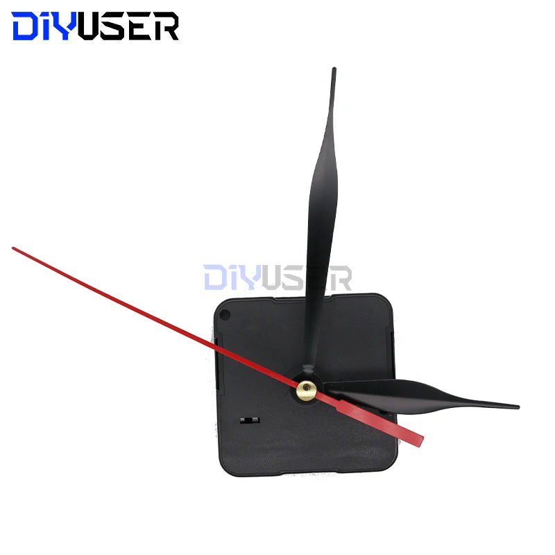 DIYUSER HQ3268 Professional And Practical Quartz Wall Clock Movement Mechanism DIY Repair Tool Parts Kit with Red Hands