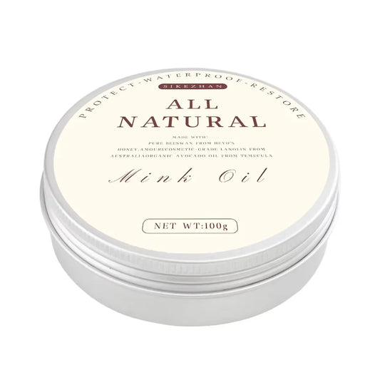 Natural Mink Oil Cream for Leather Shoes Bags Leather Care Cream Leather Maintenance Cream Leathercraft Accessories