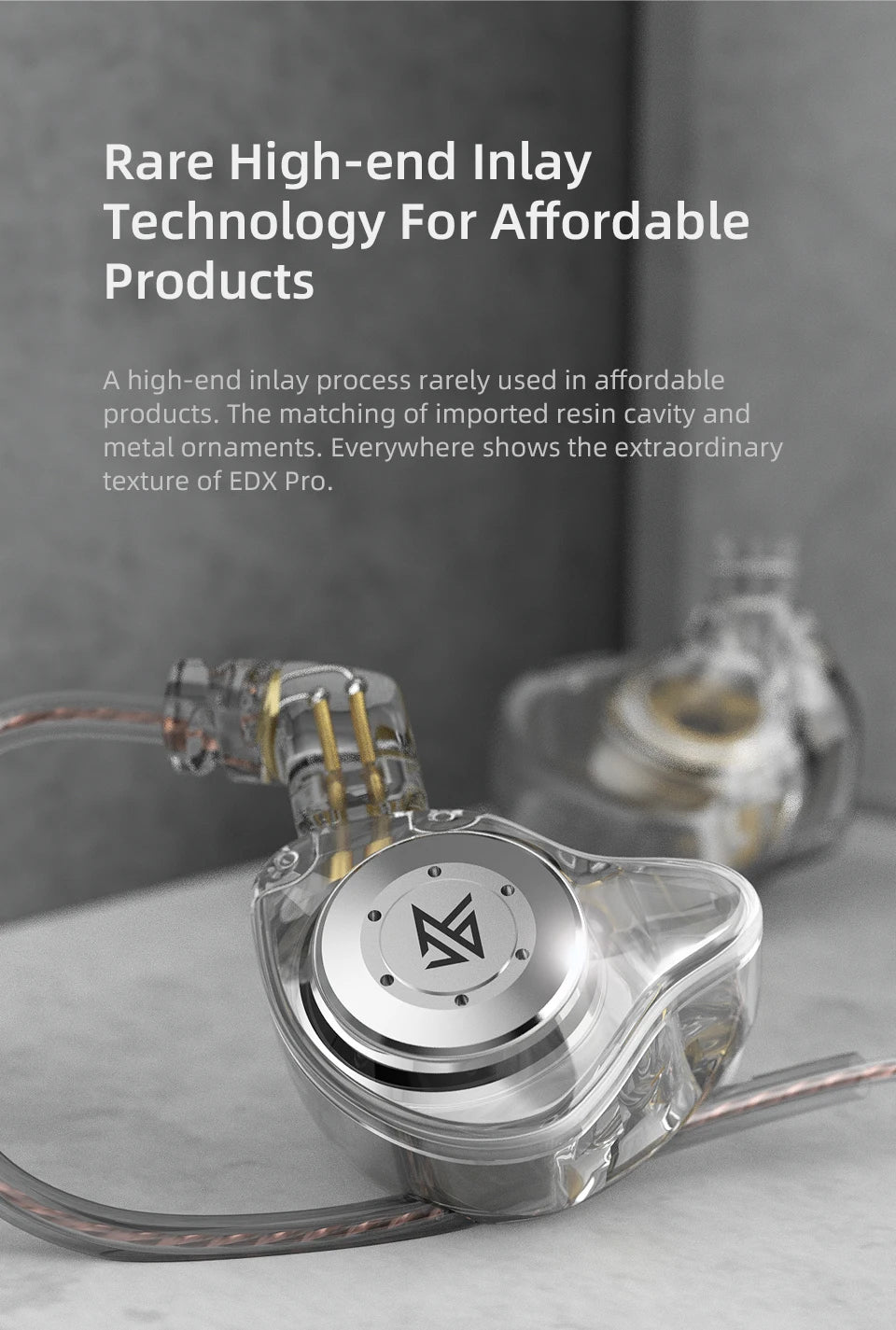 KZ EDX PRO Headphone Metal Wired Earphone HiFi Bass Music DJ Earbuds In Ear Monitor Game Headset With Microphone Audifonos