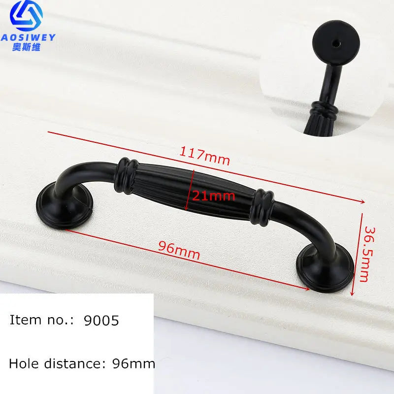 Black Handles for Furniture Cabinet Knobs and Handles Kitchen Handles Drawer Knobs Cabinet Pulls Cupboard Handles Knobs