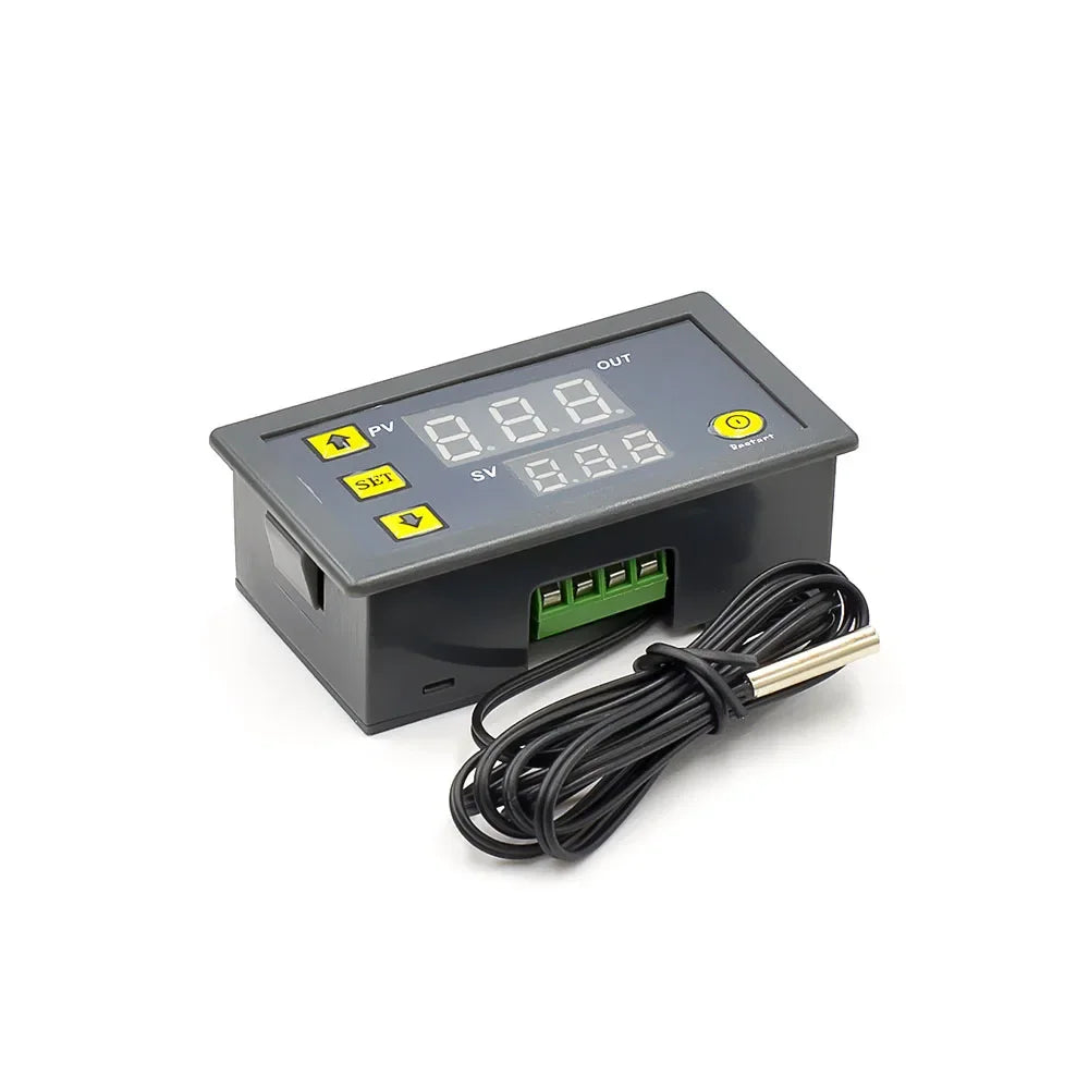 Digital Temperature Humidity Controller W3230 DC12V/24V AC110V-220V Thermostat with LED Display Heating/Cooling and NTC Sensor