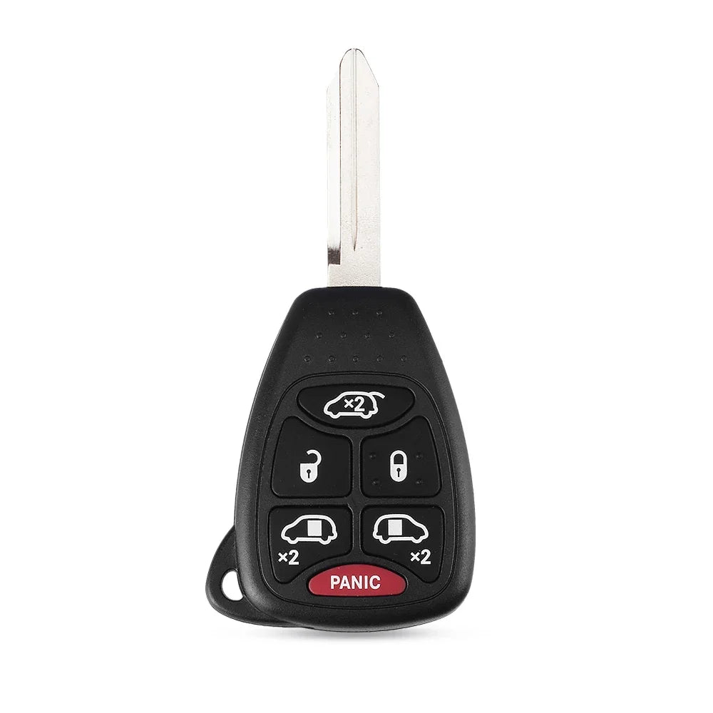 KEYYOU Car Key Shell Case 2/3/4/5/6 Buttons for Chrysler Pacifica Aspen 300 Dodge RAM Caravan Jeep Commander Grand Cherokee