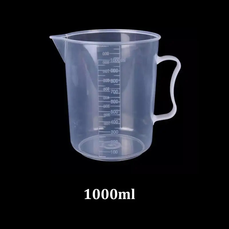 Aleekit Premium Clear Plastic Graduated Measuring Cup Pour Spout Without Handle Kitchen Tool Multifunctional Clear Measuring Cup