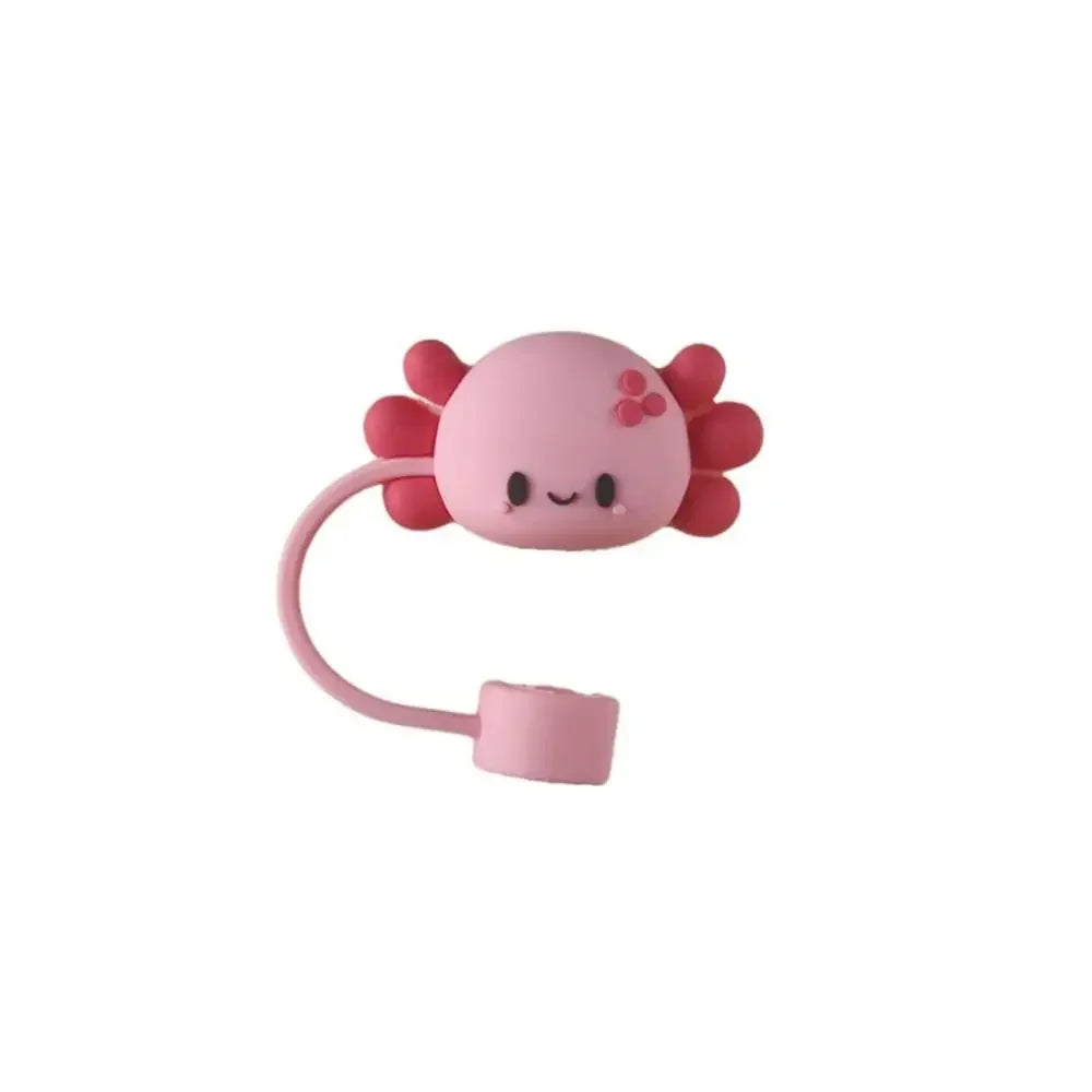 1PC Silicone Straw Plug Splash Proof Drinking Dust Cap Dust-proof Straw Tips Cover Cup Accessory Kitchen Tool Creative Reusable