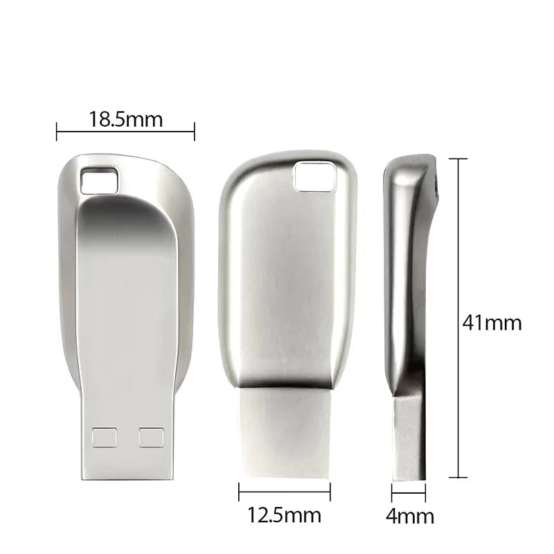High-Speed Metal Rod USB Flash Drive 3.0 Durable Data Storage Stick Pen U Disk Multiple Capacities Options-128GB 64GB 32GB 16GB