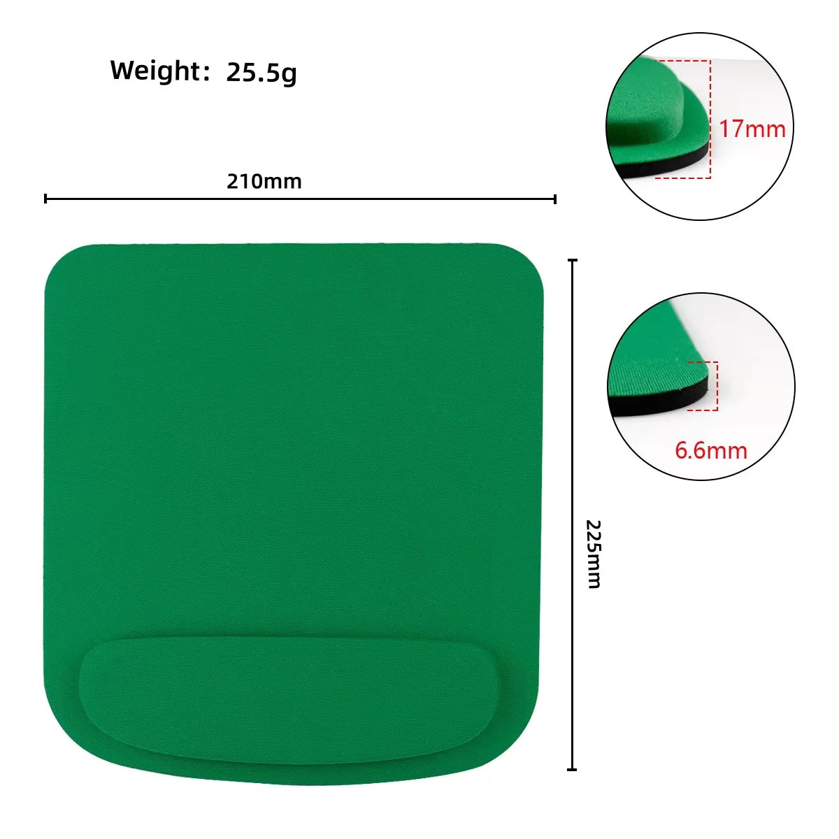 Computer Game Mouse Pad Environmental Eva Ergonomic Mousepad Wrist Pad Solid Color Comfortable Mouse Mats For Office Accessories