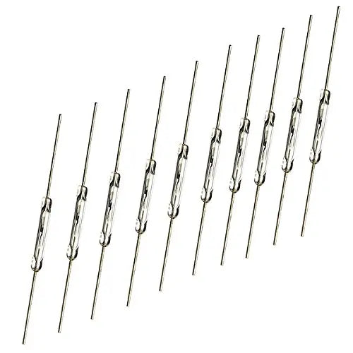 10pcs N/O Reed switch Magnetic Switch 2 * 14mm Normally Open Magnetic Induction switch