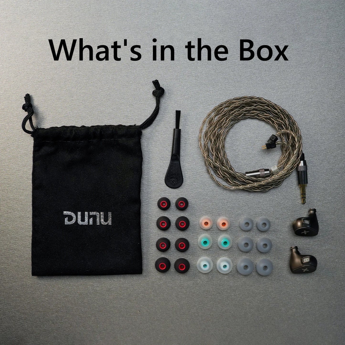 DUNU Titan X HiFi IEM Earphones Dual Magnetic Dynamic Driver Metal Alloy Housing 3.5mm/TypeC Mic Earbuds For Audiophile Gaming