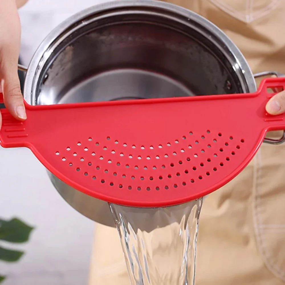 2PCS Multifunction PP Material Cooking Tool Fun Shape Pot Drain Pan Strainer Liquid Drainer Kitchen Colander  Strainer