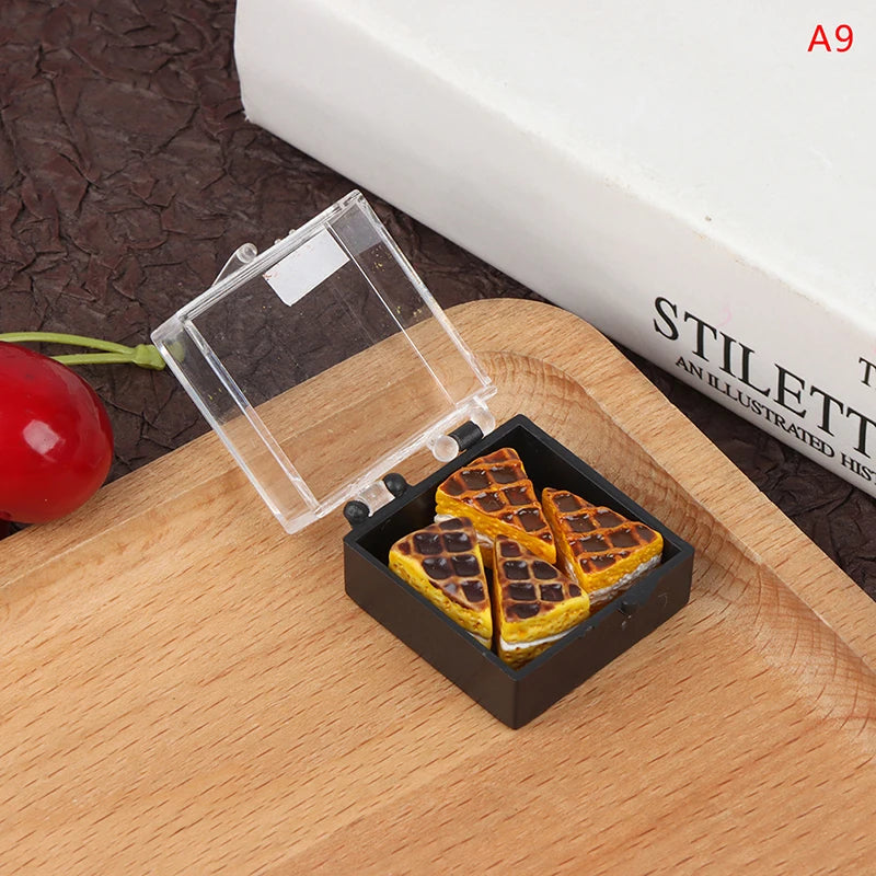 1/12 Dollhouse Miniature Accessories Mini Metal Cooking Pot with Food Simulation Kitchen Kitchenware Model Toy Doll House Decor
