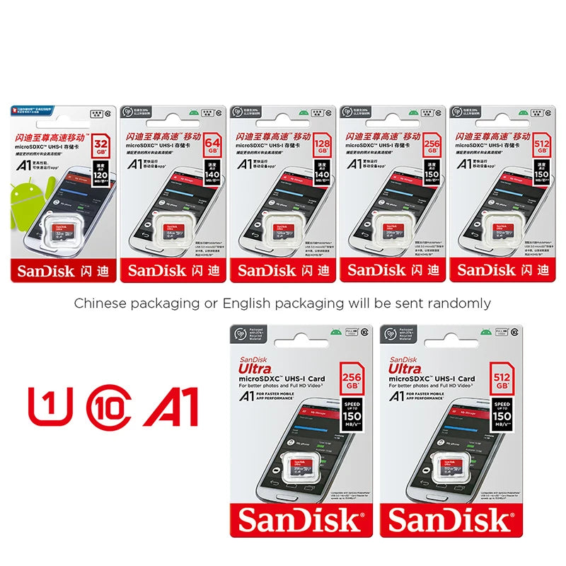 Ultra Micro TF SD 128GB 32GB 64GB 256GB Micro TF SD Card SD/TF Flash Card Memory Card 32 64 128 GB MiniSD for Phone