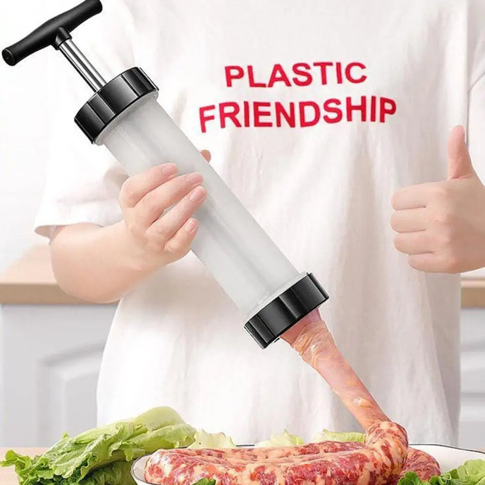 Manual Hand Push Sausage Maker Enema Device Household Kitchen Tool for Handmade Small Sausages Filling