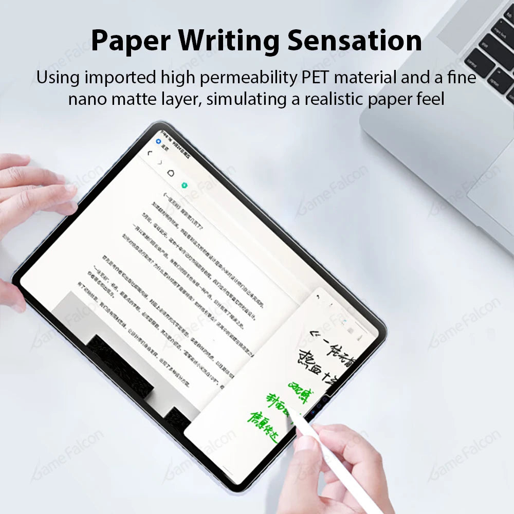 Like Paper Film Screen Protector For iPad Air 11 M3 A16 Pro 12.9 13 M4 M5 Air 3 4 5 10th 9th 8th Generation Mini 6 7 Accessories
