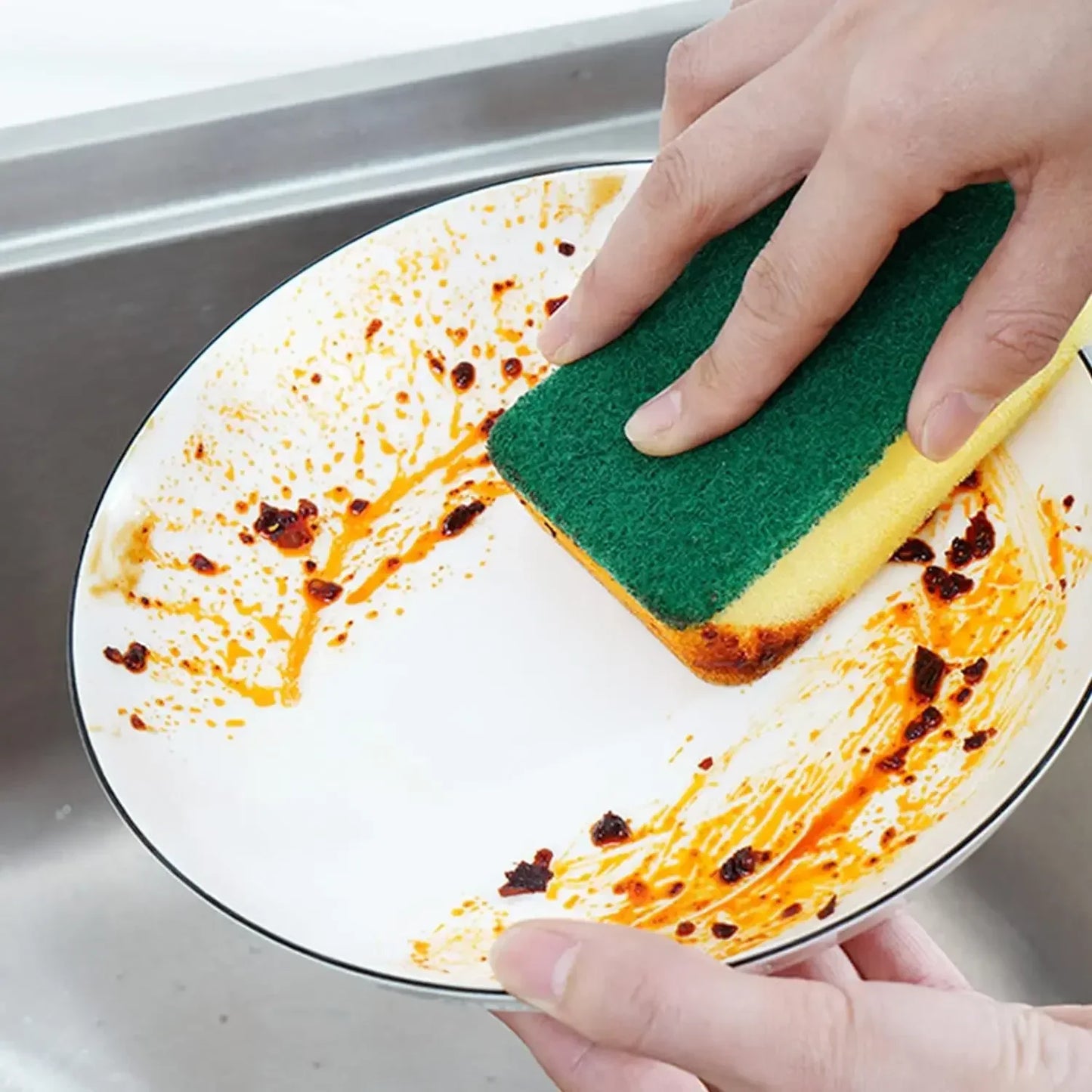 Highly Absorbent Cleaning Sponges Dish washing Magic Clean Pot Rust Stain Sponge Brush Kitchen Grease Cleaner Household Tools