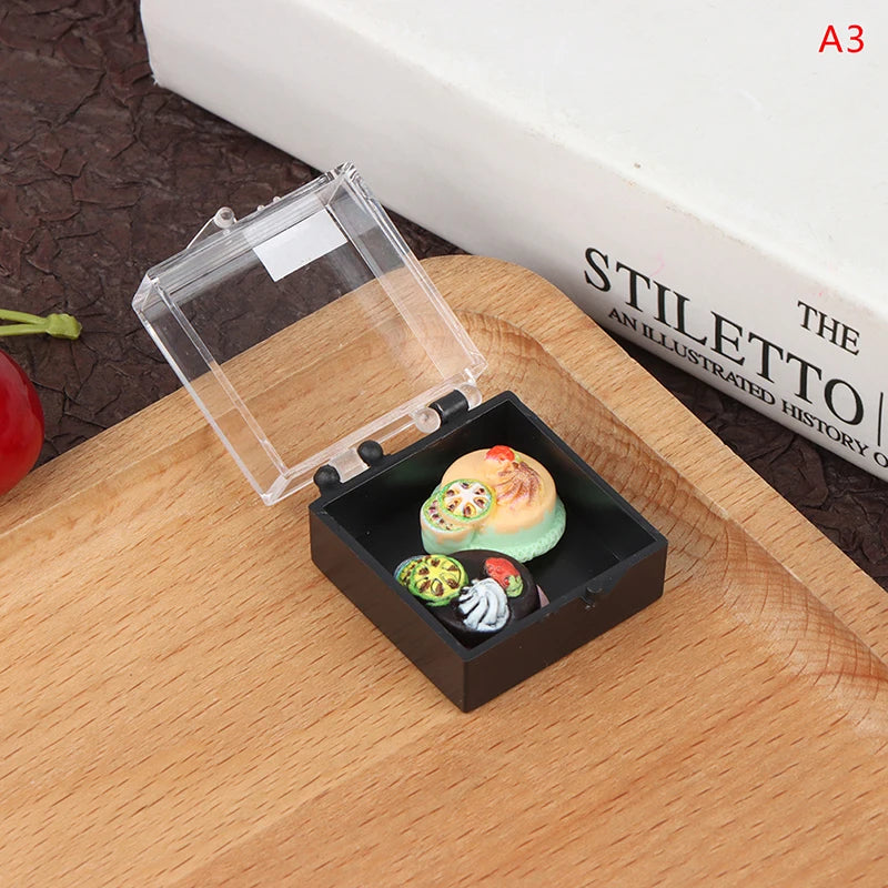 1/12 Dollhouse Miniature Accessories Mini Metal Cooking Pot with Food Simulation Kitchen Kitchenware Model Toy Doll House Decor
