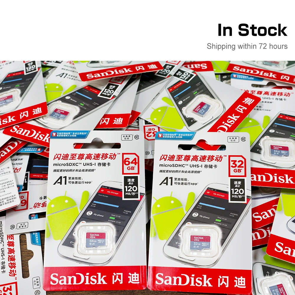 Ultra Micro TF Card 128GB 32GB 64GB 256GB - Mini SD TF Flash Memory Card for Phone SD/TF Dual Compatibility