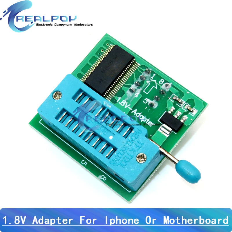 CH341A Programmer Adapter + SOIC8 Adapter+ SOP8 Clip With Cable+1.8V Adapter CH341A EEPROM Flash BIOS USB Programmer ZIF Adapter