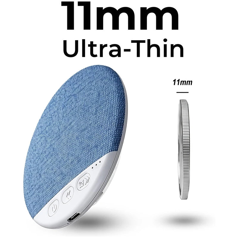 2026 Upgraded Wireless Sleep Aid Pillow Speaker Bluetooth Under Pillow Machine With White Noise 30/60/90 Min Timer Stereo Sound