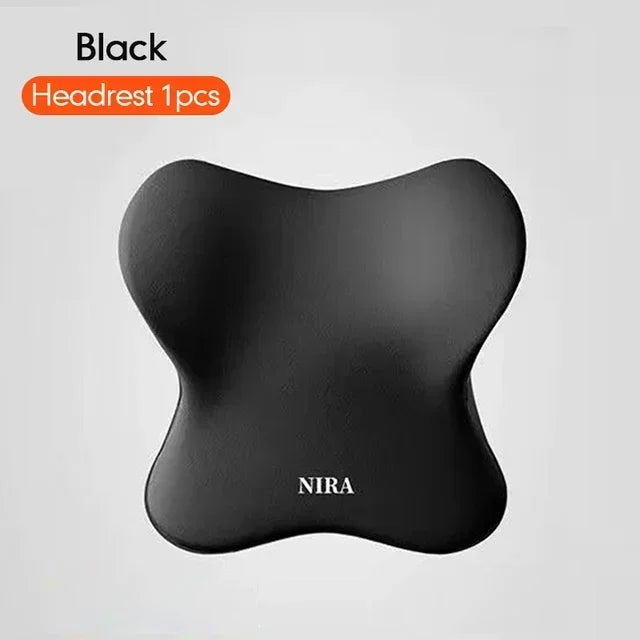 Car Headrest/1pc Lumbar Pillow 100% High Rebound Imported Memory Foam Car Neck Pillow Waist Support High End Car Seat Pillow