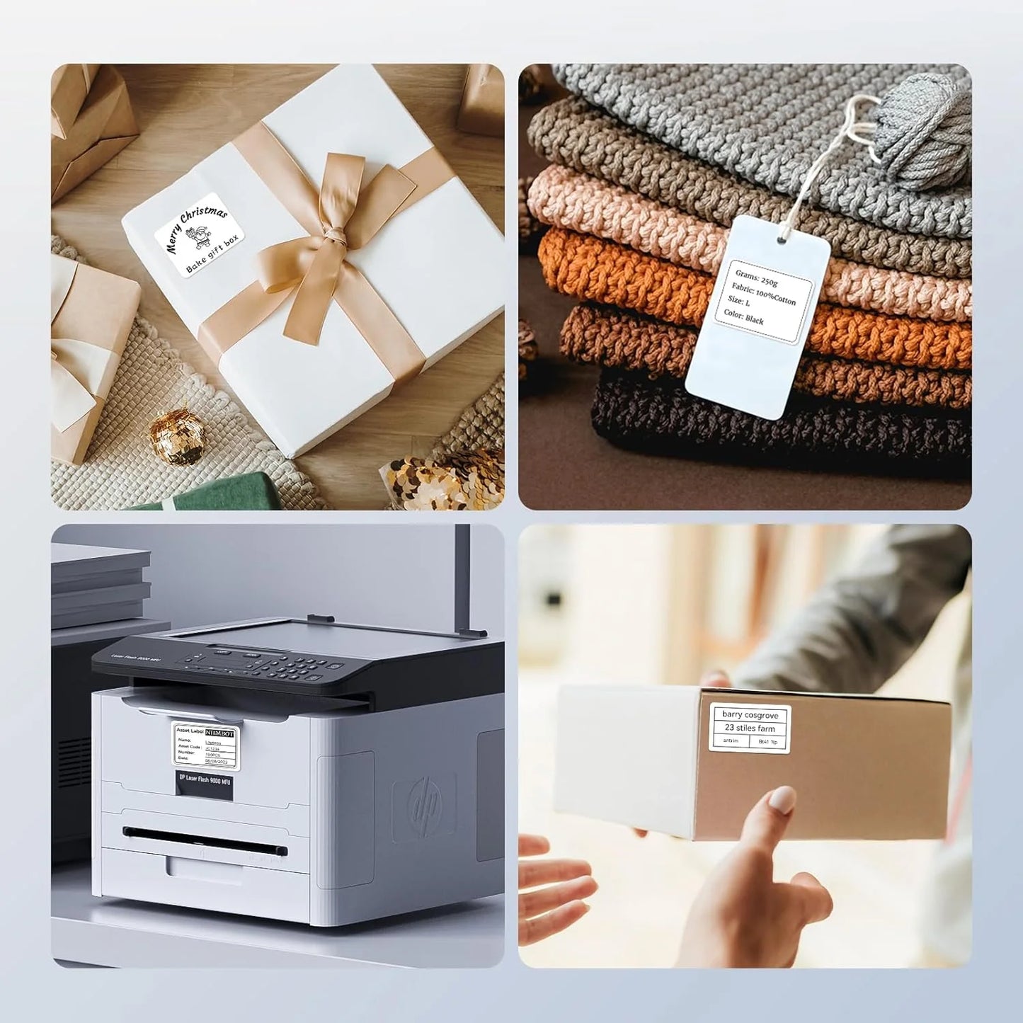 3/5/10 NiiMBOT White Label Paper Waterproof Self-adhesive Rolls For B1 B21 Mini Label Printer Price Tag Office Maker UV Print