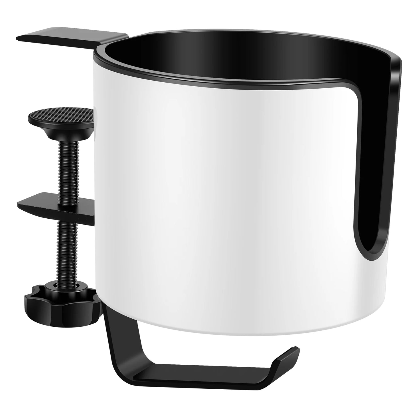 2 IN 1 Headphone Holder Nonslip Adjustable Desk Clamp Cup Rack for Coffee Mugs Water Cups Headphone Gaming Desk Accessories NEW