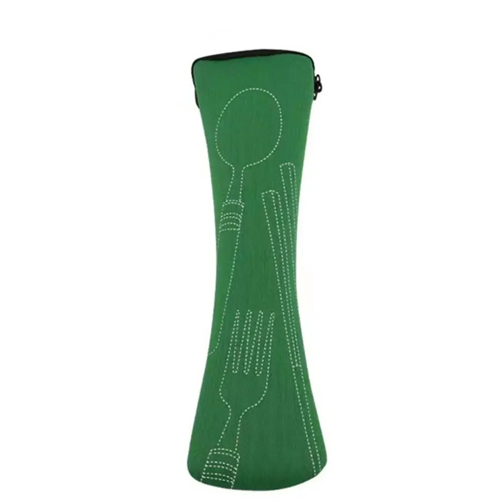 Without Dinnerware Tableware Bag New Travel Packaging Picnic Fork Spoon Storage Box Portable Tableware Case Home Kitchen
