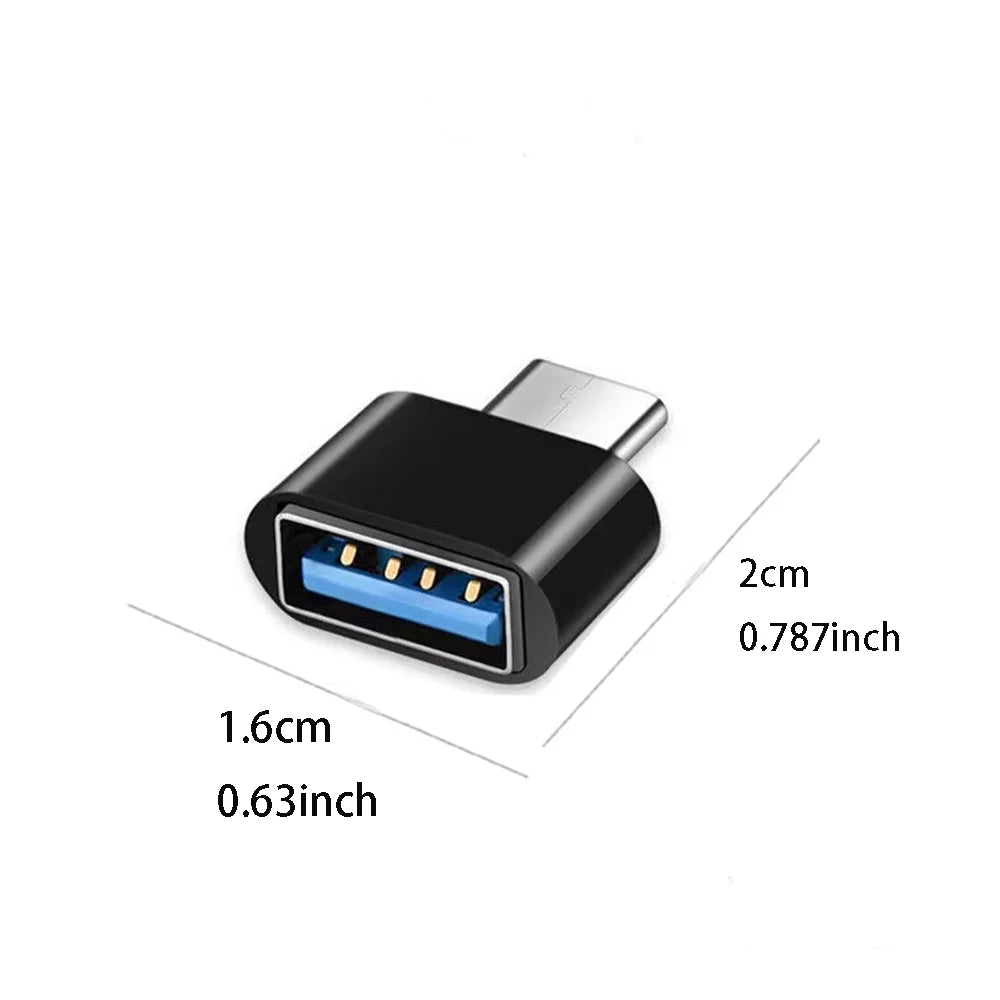 Mini Type-C  to USB Adapter 3.0 USB-C  Male OTG A Female Data Connector For MacBook ProiPadMini 6/ProMacBookAirType CDevice