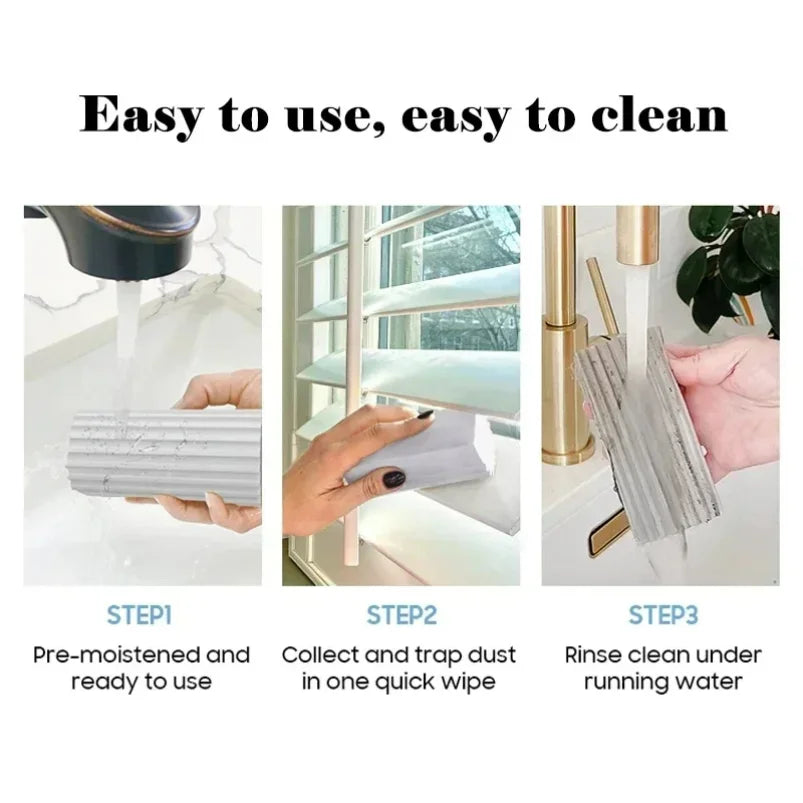 Sponge Magic Dust Eating Sponge Cleaning Duster Sponges Reusable Eraser Brush Blinds Kitchen Window Cleaning Tools