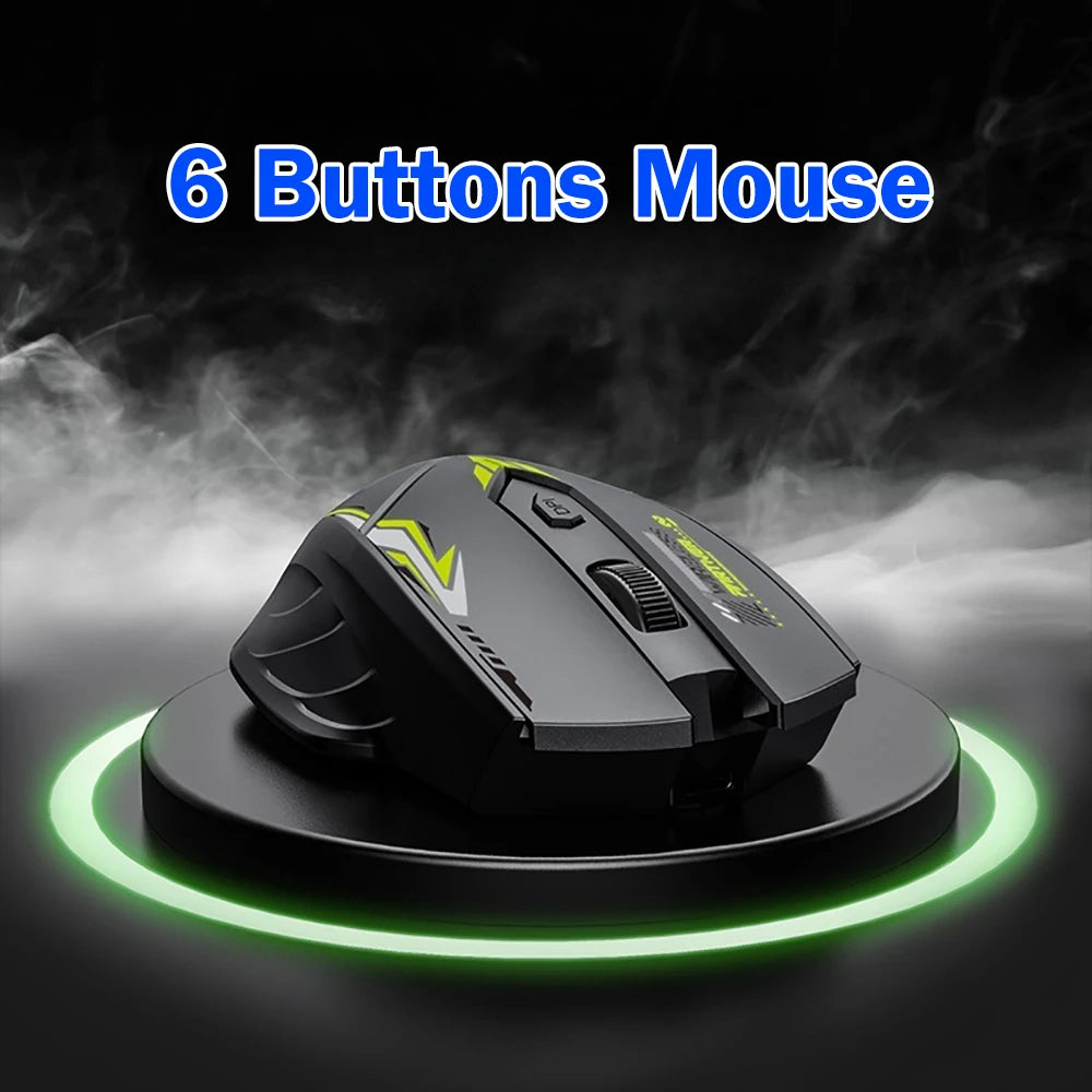 Bluetooth 5.4 Mouse Dual-Mode 2.4G Wireless Mouse 6 Buttons Gaming Mouse Office Silent Mice Rechargeable Mouse For PC Laptop