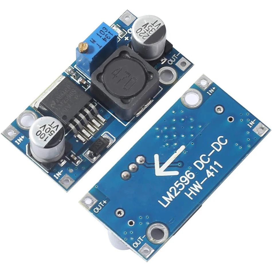 5 Pack LM2596S Buck Converter High Efficiency DC-DC Converter Voltage Regulator 3.0-40V to 1.5-35V Adjustable Output