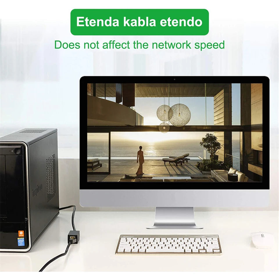 RJ45 Coupler Cat7 Cat6 Ethernet Adapter Gigabit Interface Network Extender Convertor Female to Female Connector Extension Cable