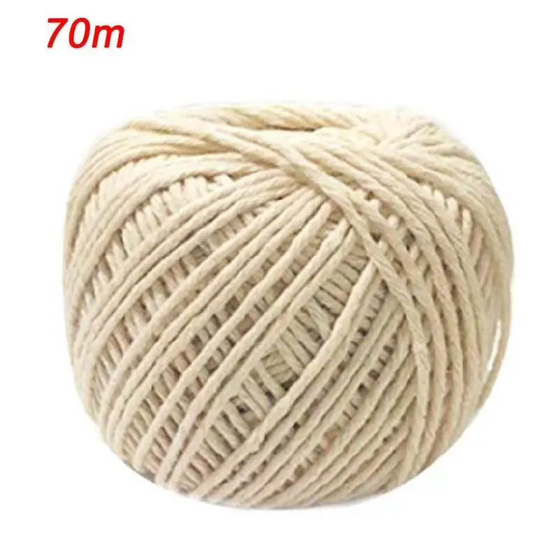 70m Cooking Tools Butcher's Cotton Twine Meat Prep Trussing Turkey Barbecue Strings Meat Sausage Tie Rope Cord Kitchen Supplies