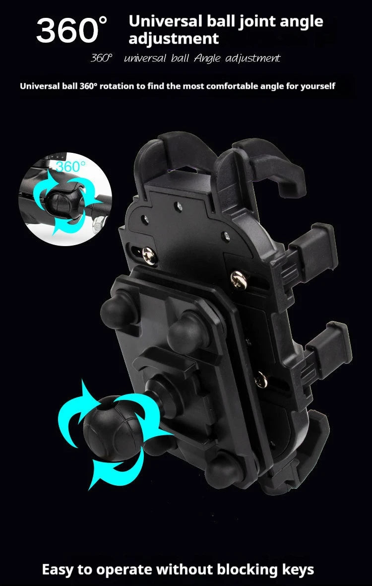 Motorcycle Shock-Absorbing Shock-Proof Mobile Phone Holder Electric Vehicle Riding Smart Phone with Shock Absorber Shock-Proof