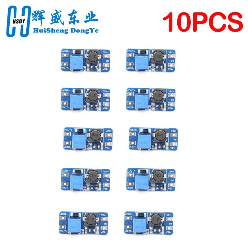 1-10PCS MT3608 Boost Module DC-DC Step Up Converter Booster Power Supply Module Board 2A Max 2V-24V To 5/9/12/28V for Arduino