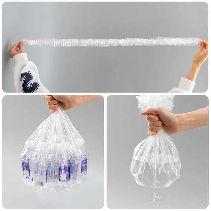 120/70/52/38CM Disposable Food Cover Food Grade Kitchen Storage Elastic Plastic Storage Accessories Cling Film Shower Cap Shoes