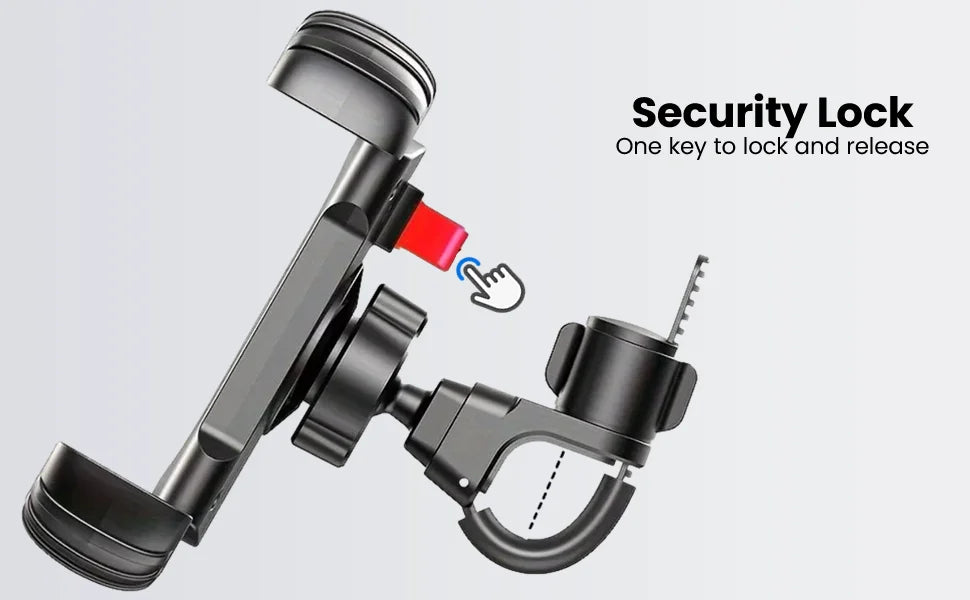 Mountain Bike Mobile Phone Safety Operate Stable and Non-slip Rotatable Navigation Mobile Phone Holder Motorcycle Phone Holder