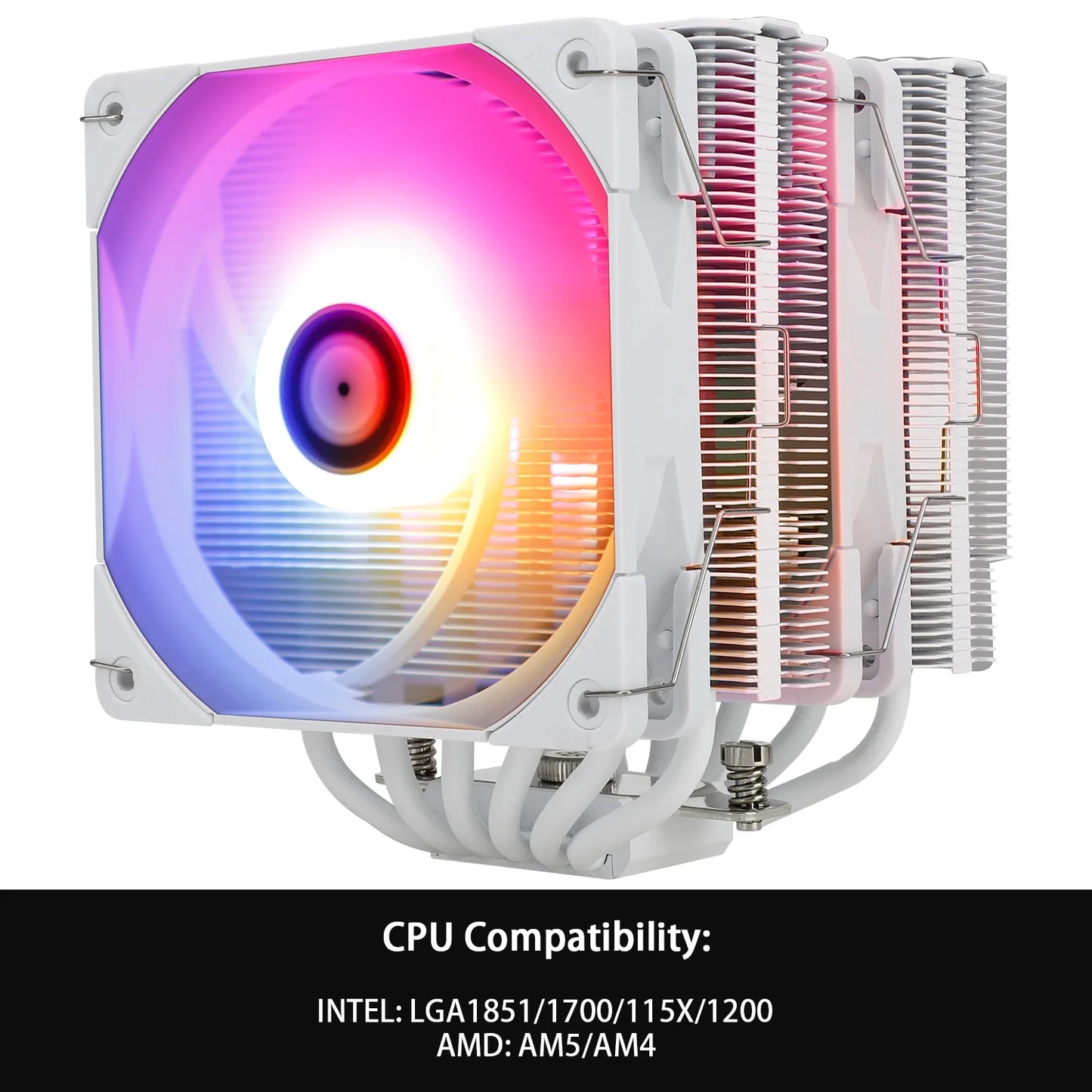 Thermalright Peerless Assassin 120 ARGB Digital Black CPU Air Cooler Supports LGA1851/1700/115X/1200/ AMD AM4/AM5
