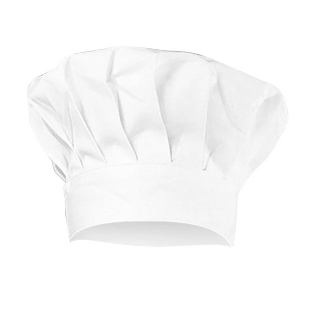 Baby Kid White Chef Hat Elastic For Party Kitchen Baking Cooking Cap Halloween Carnival Masquerade Party Costume Props Headwear