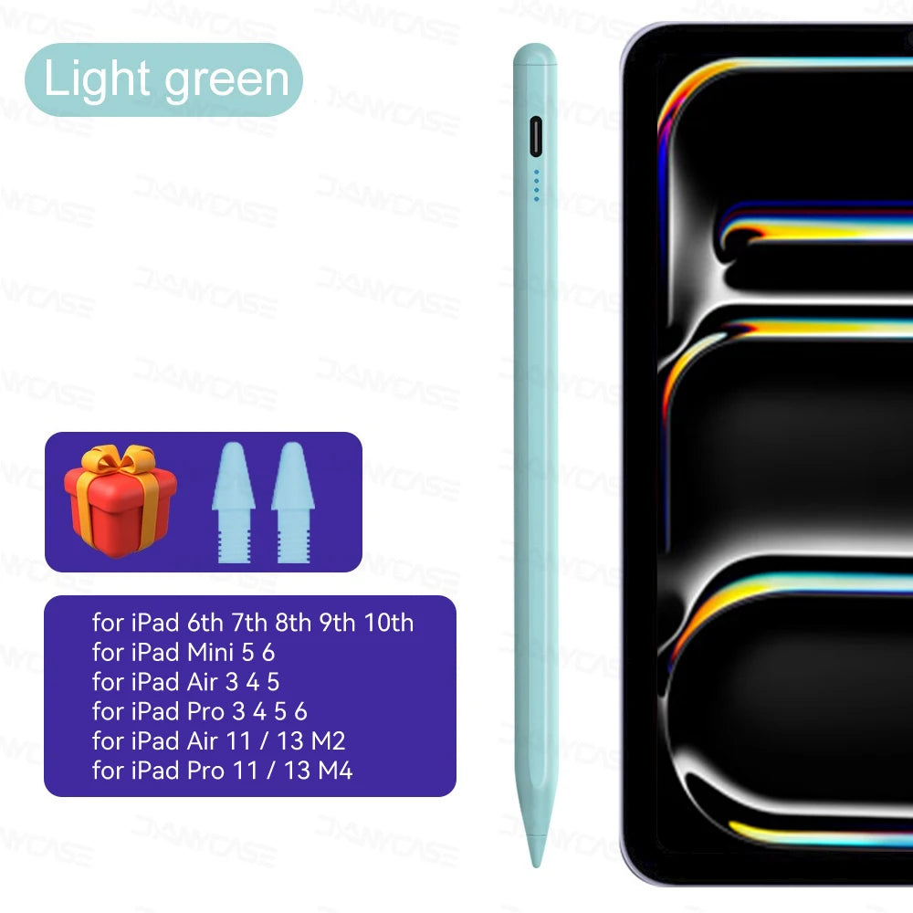 For iPad Pencil 2025 M3 Stylus Pen for Air 6 M2 Pro M4 M5 with Palm Rejection for iPad Pro 11 12.9 13 7/8/9/10/11th Mini5 6 7
