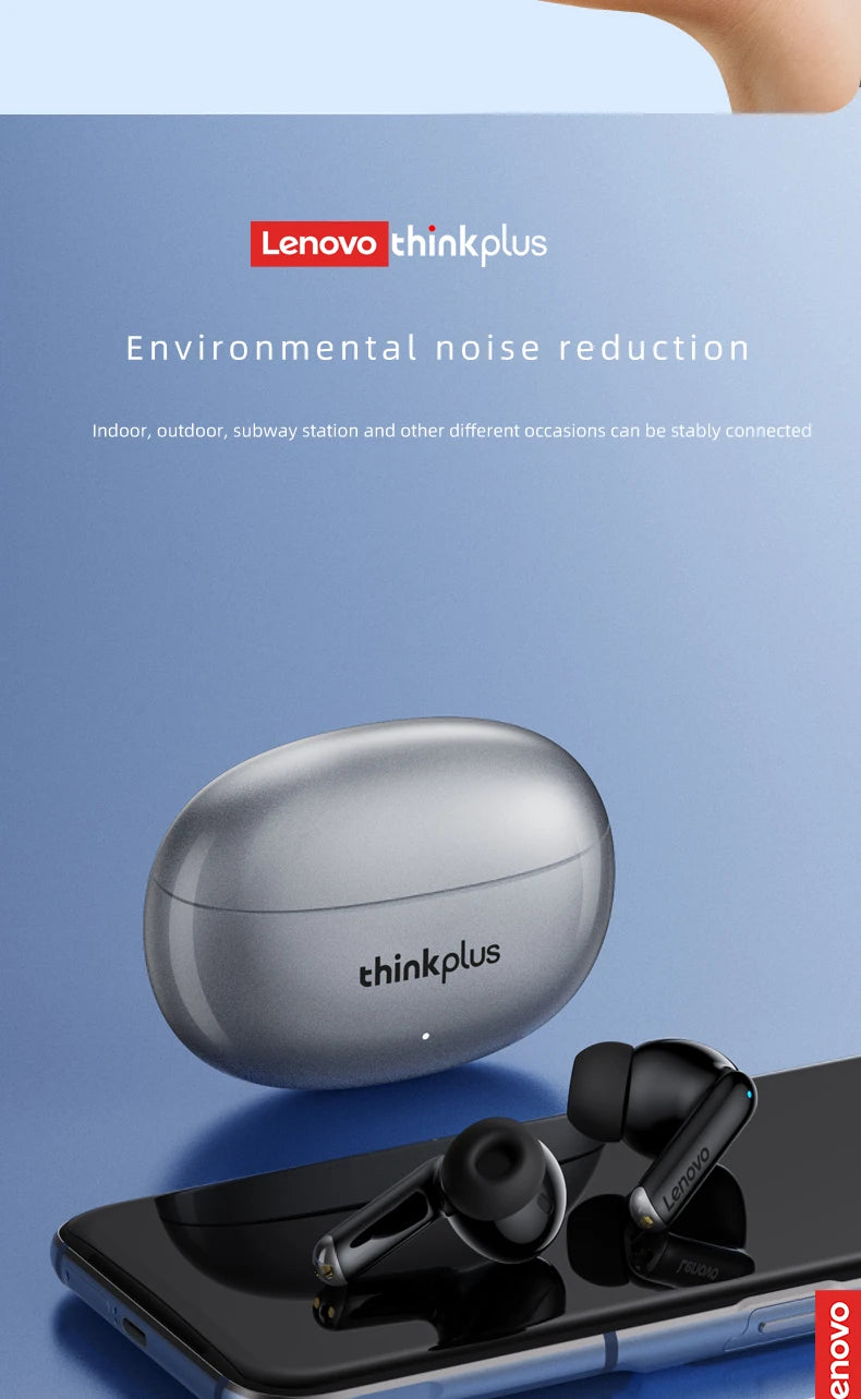 Lenovo Thinkplus XT88 in Ear Bluetooth Earphones with Dual Microphones, Stereo Noise Reduction, Bass HIFI Touch Earbuds