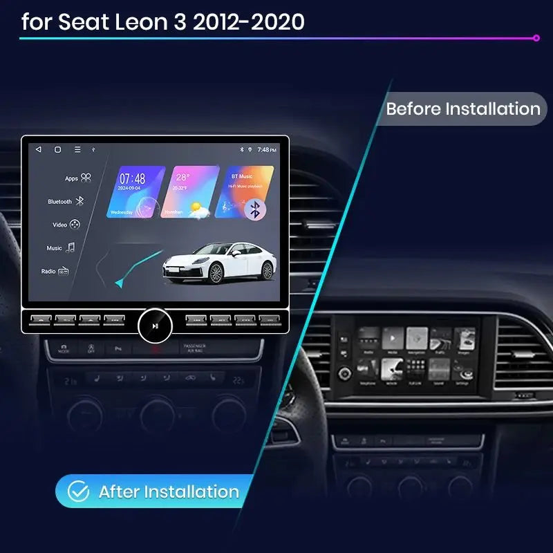 Junsun 13.1 "Car Radio For Seat Leon MK3 2012 2013-2020 Wireless Carplay Car Car Radio Multimedia GPS Stereo 8 core 4G DSP