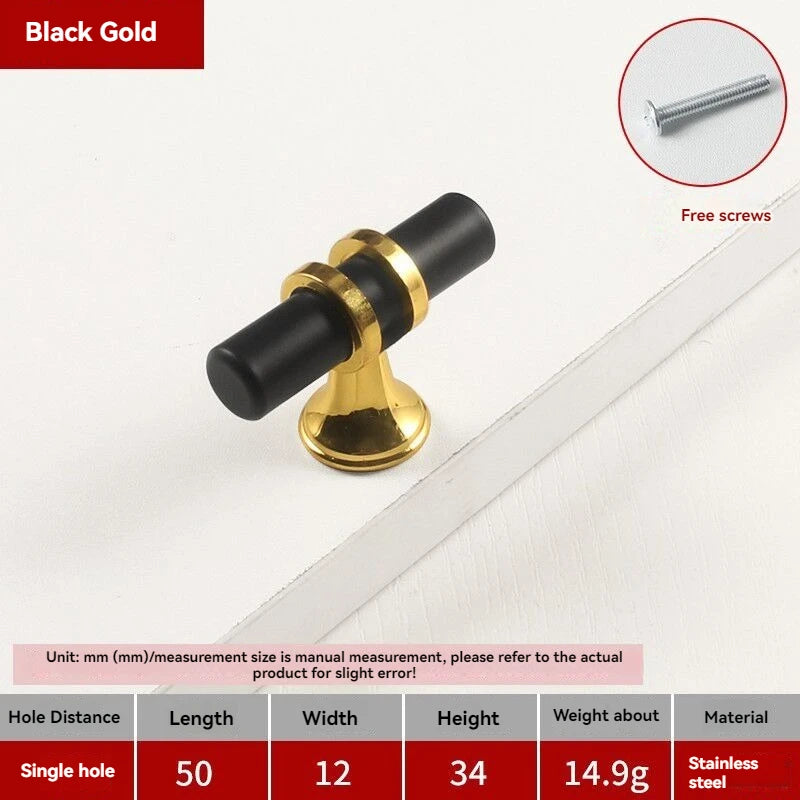 Handles Drawer Cabinet Furniture Kitchen Handles for Cabinet Knob Door Drawer Furniture Kitchen Knob Modern Simple Golden Silver