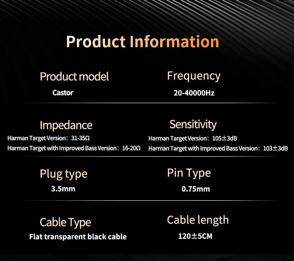 KZ Castor 2DD Dynamic in Ear Earphone High-end Tunable Earphones HiFi Bass Monitor Headphone Cancelling Earbud ZSNPRO EDXPRO