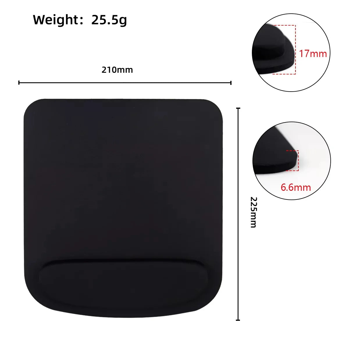 Computer Game Mouse Pad Environmental Eva Ergonomic Mousepad Wrist Pad Solid Color Comfortable Mouse Mats For Office Accessories