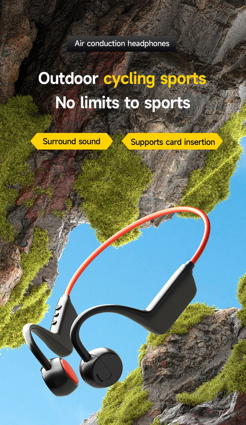 Lenovo Bone Conduction Headset Bluetooth 5.4 With Mic Waterproof Exercise Fitness Wireless Swimming Sports Headphone New 2026