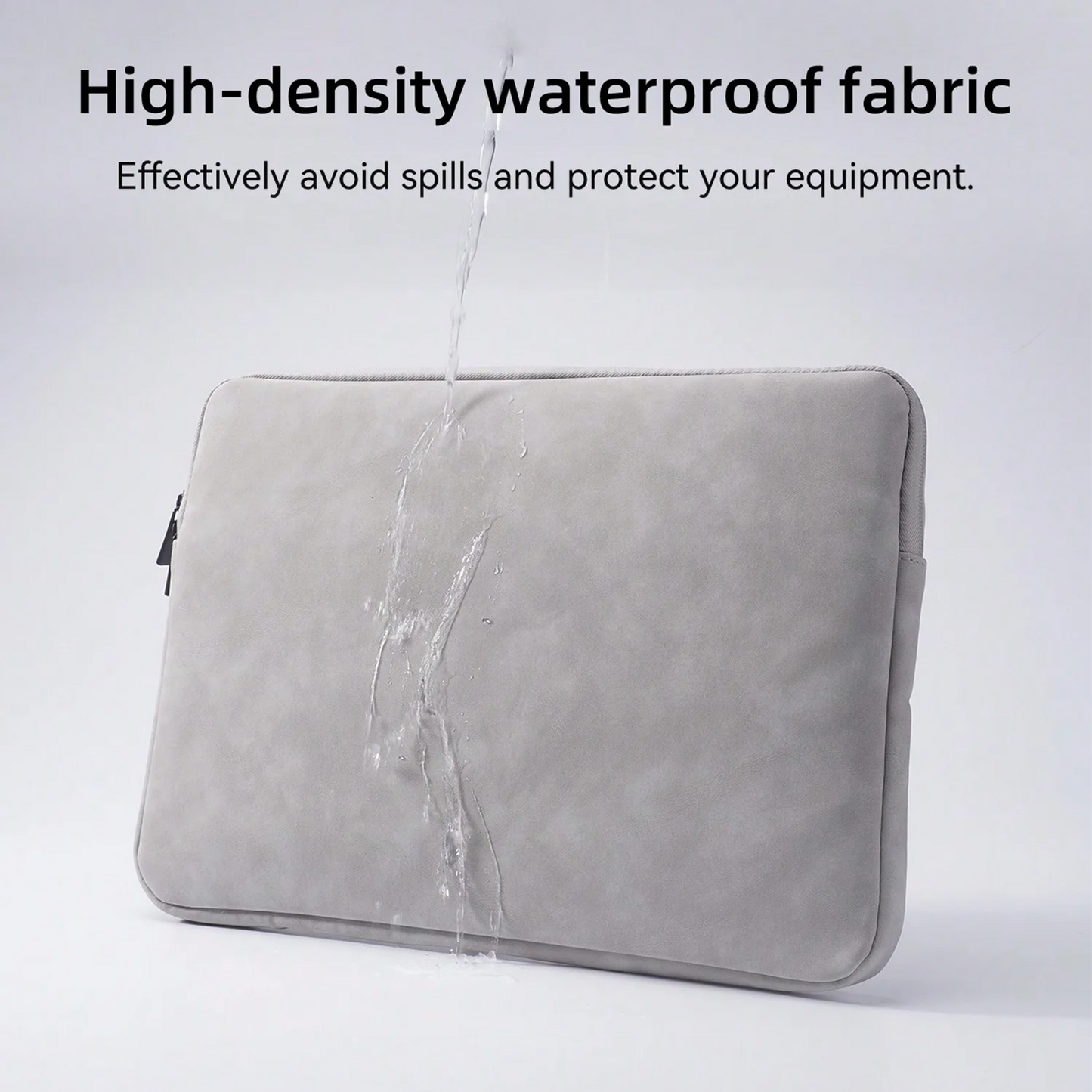 PU Sheepskin Leather Fabric Waterproof Leather 9.7-15.6 inch Tablet PC Carrying Case Protective Notebook Shockproof Cover