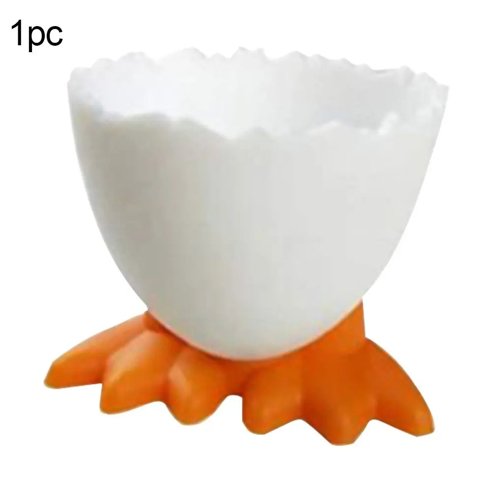 1/2/4Pcs Cute Creative Egg Cup Holder  Egg Holder Opener Separator Boiled Eggs Container Kitchen Supplies