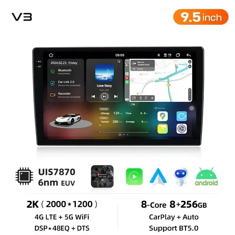 Junsun 13.1 "Car Radio For Seat Leon MK3 2012 2013-2020 Wireless Carplay Car Car Radio Multimedia GPS Stereo 8 core 4G DSP
