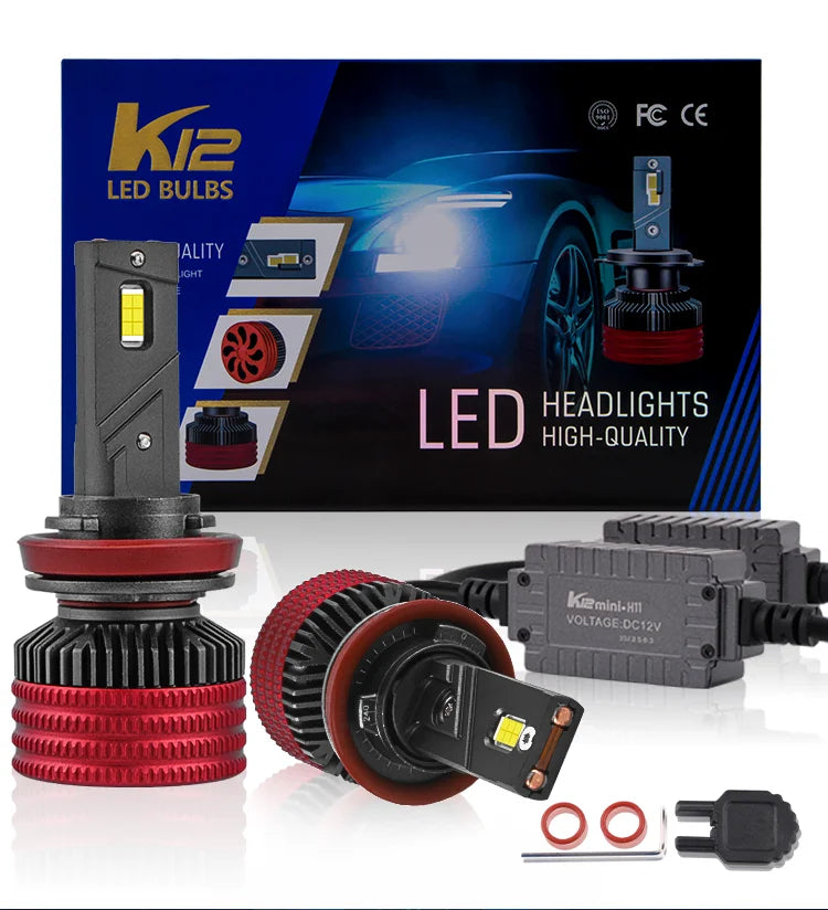 K11 K12 H11 H8  LED Fog Lamps Headlight 110w Ultra Bright Car Light H4 H7 9005 9012 Canbus Auto Light Bulbs Headlamp